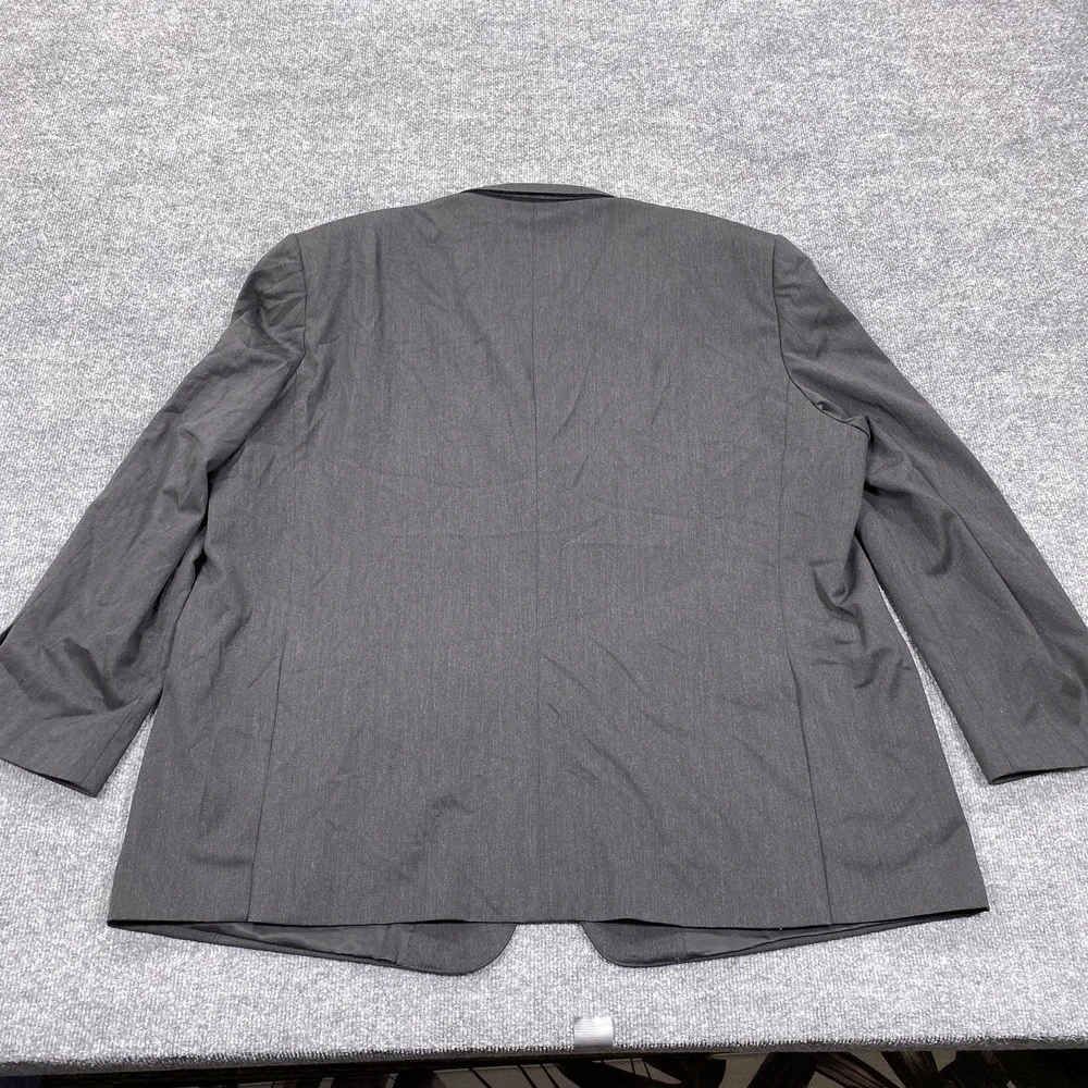 Pronto Uomo Couture Suit Jacket Mens 56 Long Gray Super 120s Wool 3 Button Lined